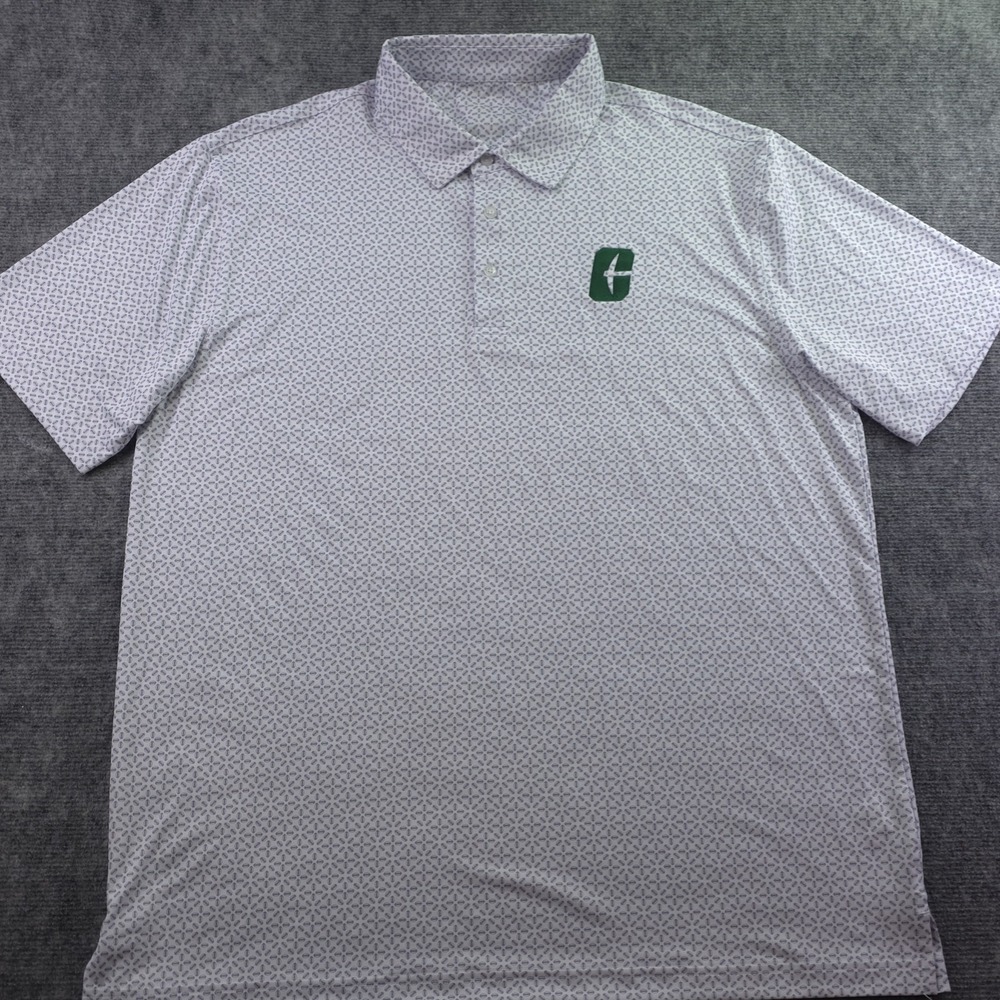 Onward Reserve Charlotte‎ 49ers Polo XL Football Geometric Performance Stretch